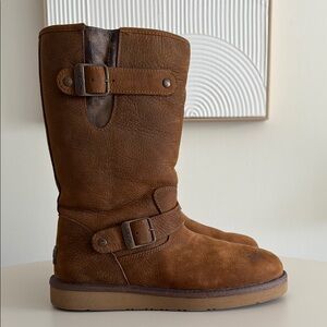 UGG Brown Winter Sutter Boots Kensington water resistant‎ size w 8